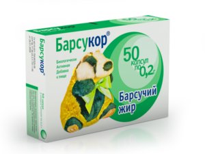 Барсукор Барсучий жир капс. 200мг №50