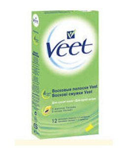 Вит/Veet полоски восковые д/сухой кожи №12