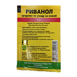 Риванол р-р д/ухода за поврежденной кожей 0,1% 100мл