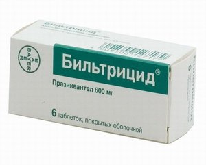 Бильтрицид таб. п/п/о 600мг №6