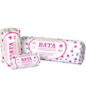 Вата хир. н/стер. 250г