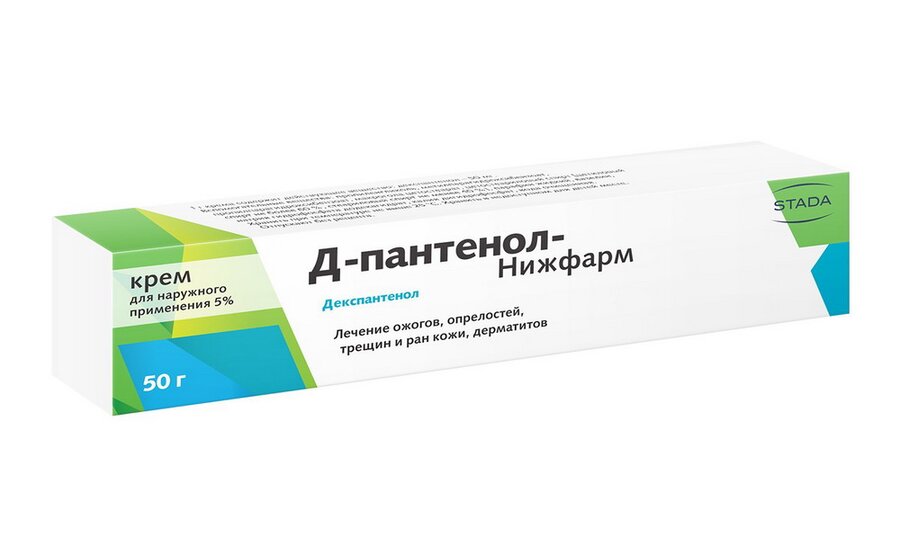 Д-Пантенол-Нижфарм крем 5% 50г