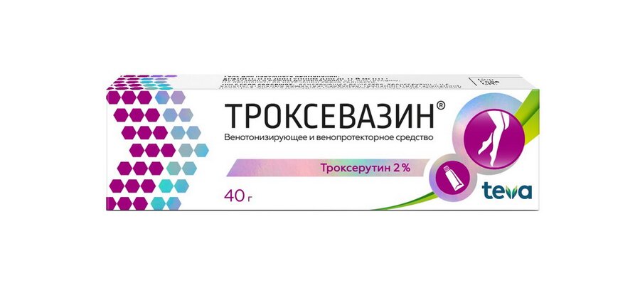 Троксевазин гель для наружн. прим. 2% туба 40г